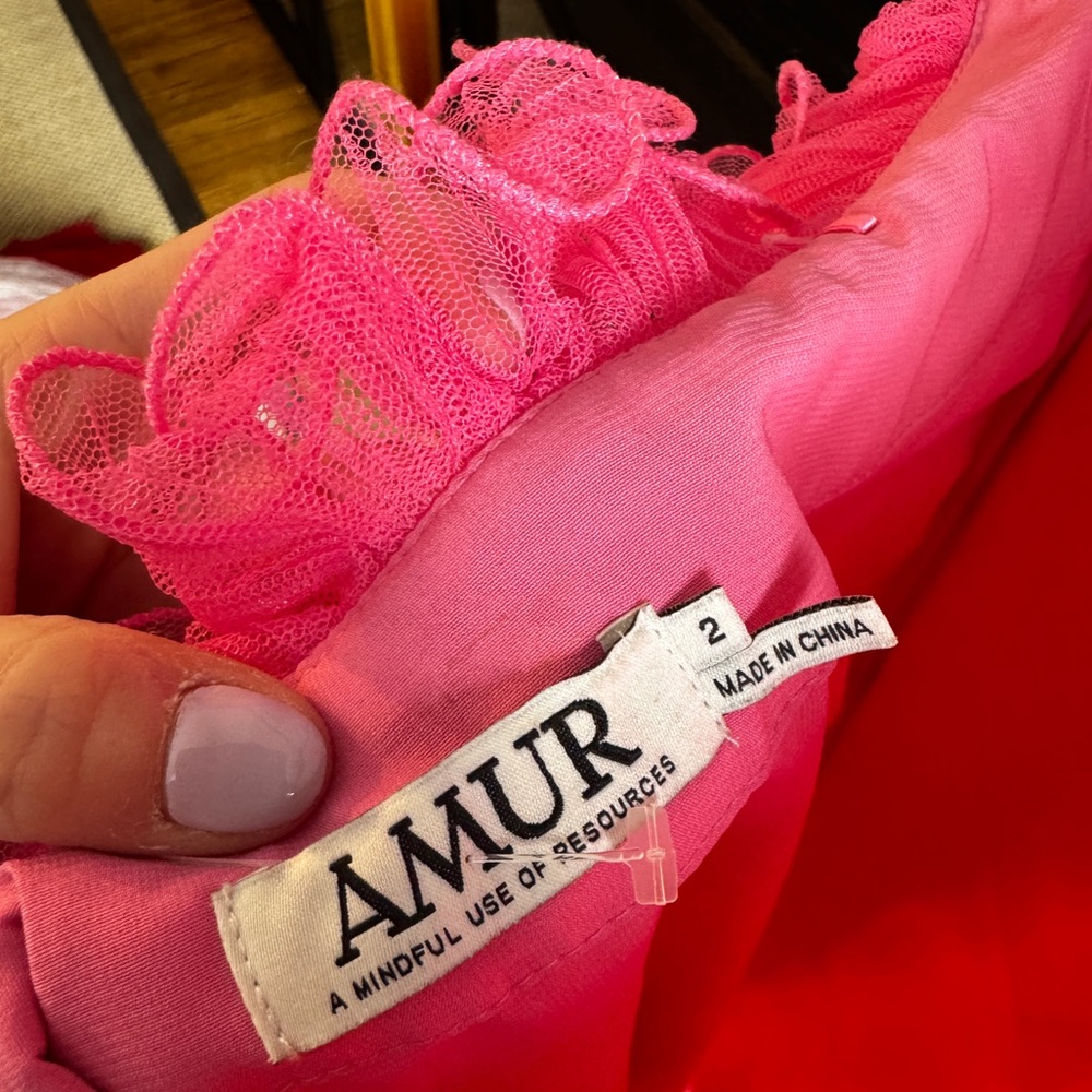 AMUR Tate Halter Mini Tulle Dress - Picture 4 of 5
